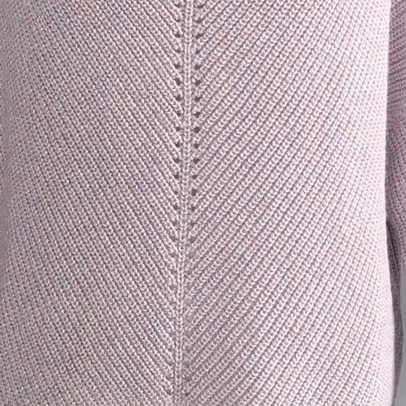 9.  New York & Co Lilac Sweater Top Size M NWT - Picture 4 of 8
